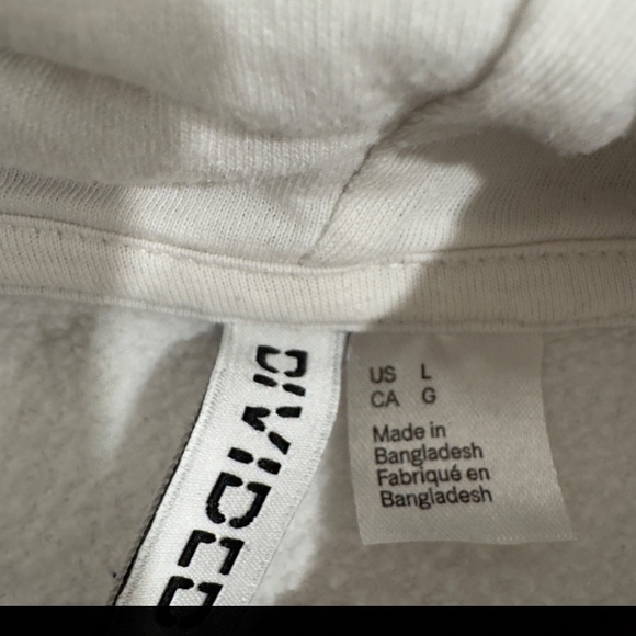 H&M White Love Hoodie - Picture 2 of 3